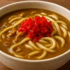 カレーうどんに福神漬け