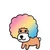 アフロ犬