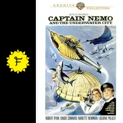 ネモ船長と海底都市　USオリジナル映画ポスター Captain Nemo and the Underwater City. 1969 Original 27.5