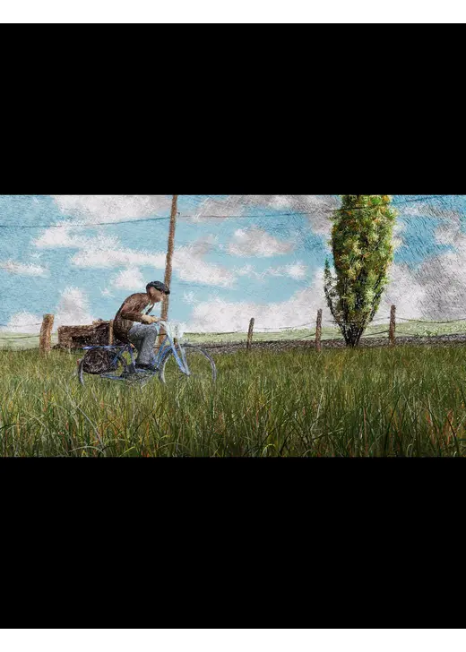 自転車に乗って